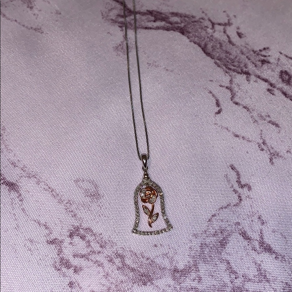 Enchanted Disney Beauty and the Beast necklace